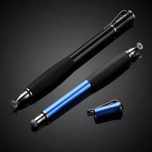 (2 in 1) Precision Dual Tip Stylus for iPad iOS Android - Blue & Black - Picture 1 of 4