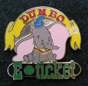 HTF OLD LE Disney pin WDW Flying Elephant Dumbo E-Ticket Ride Attraction Error - Picture 1 of 1