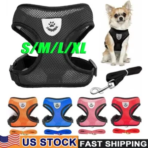 New Cat Dog Pet Harness Adjustable Control Vest Dogs Reflective S M L XL Leash - Picture 1 of 18