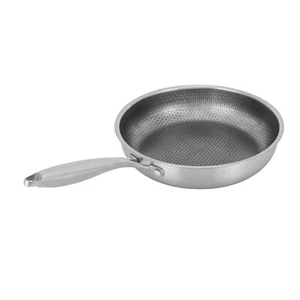 Padella Acciaio Inox Struttura a nido d'ape Padella Induzione Antiaderente Antigraffio Ø28cm - Foto 1 di 18