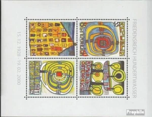 Austria block47 fine used / cancelled 2008 F. Hundertwasser - Picture 1 of 1