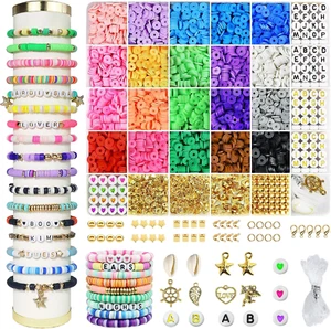 3400 Pcs Clay Beads Bracelet Making Kit, Friendship Bracelet Kit for Jewelry Mak - Picture 1 of 12