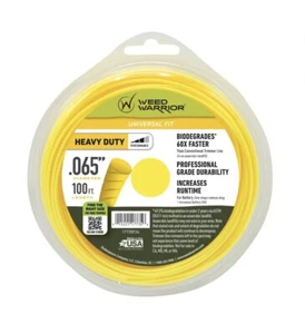 WEED WARRIOR Heavy Duty .065 x 100ft Biodegradable Trimmer Line Universal Fit - Picture 1 of 8