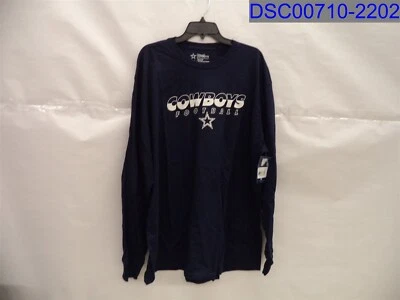 Dallas Cowboys Auténtica Para Hombres 3XL Vaqueros Fútbol Azul Marino Manga Larga Camiseta Foto 1 de 4