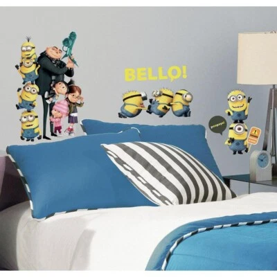Calcomanías de pared RMK2080SCS Despicable Me 2 pelar y pegar niños niños decoración de habitación Foto 1 de 4