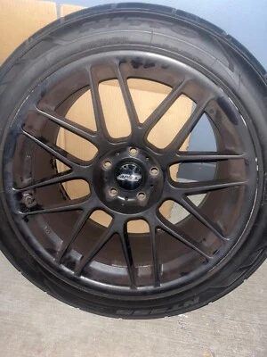 19in apex wheels black set of 4 275/40ZR19 105W - Image 1 of 4