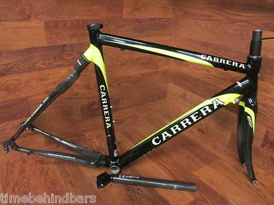CARRERA HERCULES RC ALLOY BIKE FRAME CARBON SEAT STAYS CHAIN STAYS FORK 52 54 CM - Image 1 of 4