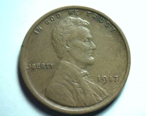 1917 LINCOLN CENT PENNY EXTRA FINE XF EXTREMELY FINE EF NICE ORIGINAL 99c SHIP - Picture 1 of 2