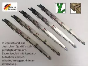 5 x Sägeblatt f. Grünholz psd für Bosch Professional Säbelsäge GSA 1100 E - Bild 1 von 1