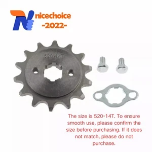 Drive Front Sprocket Fit for 520-14T Honda MT250 Elsinore CL200 Scrambler  - Picture 1 of 7