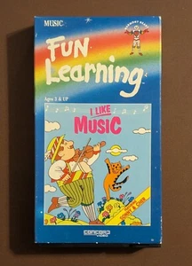 Fun Learning - I Like Music (1985 VHS) Rare 80s Harmony Heart Concord Kid Video  - Foto 1 di 5