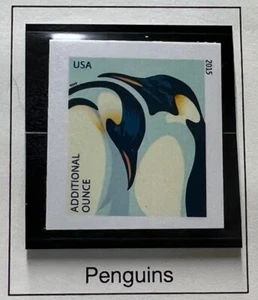 US 4989a Penguins additional ounce imperf NDC single MNH 2015 - Picture 1 of 1