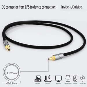 Cable de alimentación lineal Audiophile OCC DC Keces plateado - Imagen 1 de 8