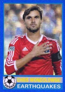 2014 Topps Chrome MLS 1976-77 Topps Footballers Minis azul paralelo numerado/99 - Imagen 1 de 18