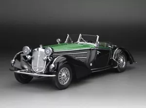 1939 Horch 855 Roadster nero/verde scuro in scala 1:18 di Sun Star - Foto 1 di 5
