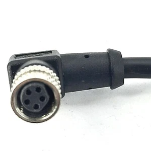 CABLE INDUSTRIAL M12, 5 POS, HEMBRA, EN ÁNGULO, CÓDIGO B, CHAQUETA PVC NEGRO, 3M - Imagen 1 de 2