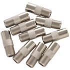 10Pcs Straight Metal F Type Female to  PAL Male  Connector Adapter C8H51206