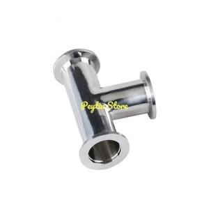 1Pc KF16 25 40 50 304 Stainless Steel Equal Diameter Tee Connector Pipe Fitting - Picture 1 of 7