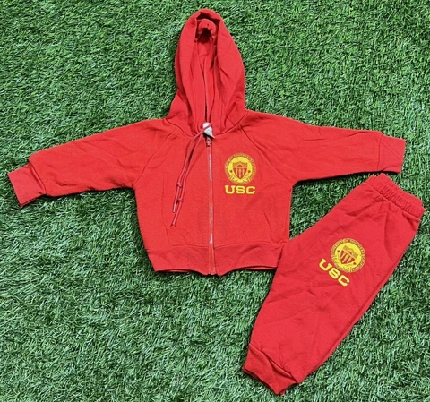 Vintage 90's USC Trojans NCAA Sweatshirt & Sweatpants Baby SZ 18 months USA Cover