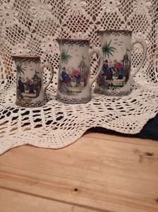 Villeroy Und Boch Wallerfangen 3 Becher alte Gefäße Krüge - Bild 1 von 12