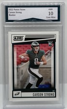 2022 Panini Score Carson Strong Philadelphia Eagles￼￼ Rookie Card Gem Mint 10!