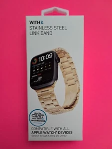 NEW - With It. Stainless Steel Link Band For All Apple Watch - Free ShipN! - Picture 1 of 1