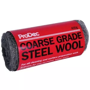 More details for prodec steel wool wire smoothing rust cleaning paint removal metal grade 400g