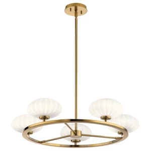 Gold Satin Leuchter Kronleuchter 3000k 1500Lm 5x3W/G9 IP44 Pim QN-PIM5-FXG - Bild 1 von 7
