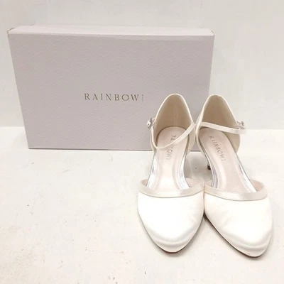 Rainbow Club Heels UK 4.5 Ivory White Bridal Shoes New Boxed Womens RMF30-LW - Image 1 of 4