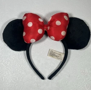 Auténtico arco de lunares de felpa orejas de Minnie Mouse de Disney Parks talla única - Imagen 1 de 8