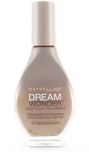 5 X Maybelline Dream Wonder Fluid-Touch Foundation 80 Medium Buff - Picture 1 of 1