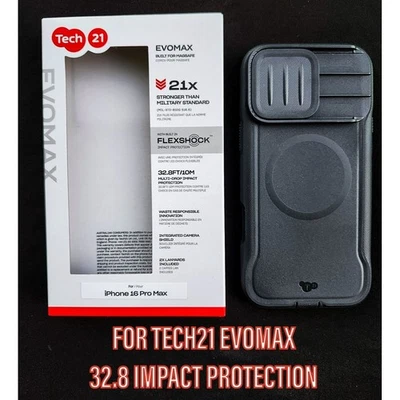 Tech21 iPhone 16 Pro Max EvoMax with MagSafe Case 32.8 FT/10M  DROP PROTECTION - Image 1 of 4