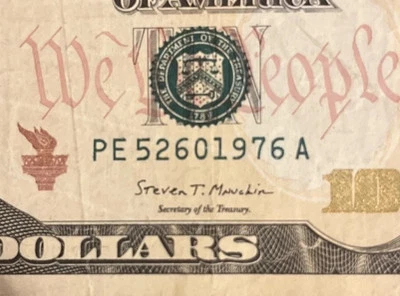 5/26/1976 Birthday / Anniversary Date Note May 26th 1976 $10 Ten Dollar Bill - Image 1 of 4