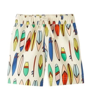 Hanna Andersson Swim Trunks Boys Sz 6/7 120  Hang Ten  Mesh Liner Board Short - Picture 1 of 13