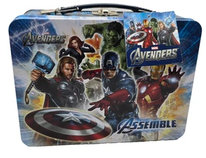 Avengers Assemble Metal Tin Lunch Box – Marvel Comics Superhero Collectible - Picture 1 of 3