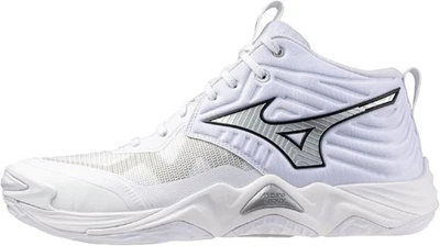 Zapatos de Voleibol Mizuno Wave Momentum Elite Mid V1GA2517 Blanco Plata Japón NUEVO Foto 1 de 4