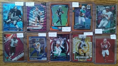 Lote de 10 tarjetas de fútbol americano NFL numeradas en serie - Ver descripción para jugadores Foto 1 de 4