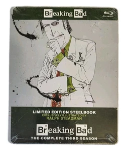 Breaking Bad Complete Third Season Blu-ray Steelbook Ltd Ed Regions A B C NEW - Picture 1 of 2