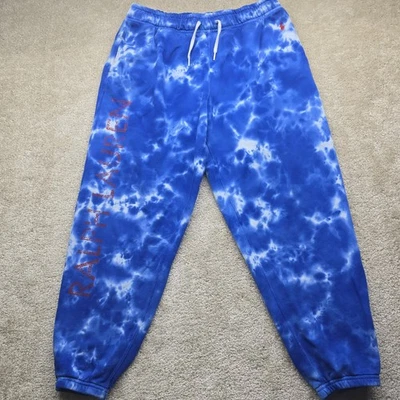 Polo Ralph Lauren Logo Tie-Dye French Terry Joggers Blue ( L ) - Image 1 of 4