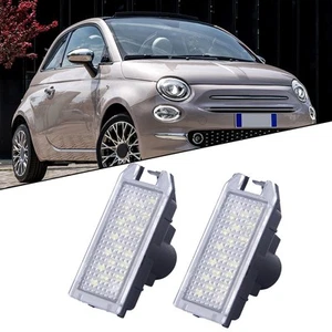 Modern Design Car Rear LED License Plate Light for FIAT 500 2007 2019 2 Pcs - Picture 1 of 12