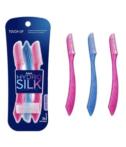 Herramienta de dermaplaning de retoque Schick Hydro Silk, 3 quilates - Maquinilla de afeitar facial y cejas - Imagen 1 de 1