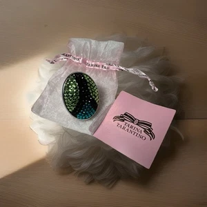 RARE Tarina Tarantino HUGE Geo SUPER SPARKLY Swarovski Crystal Dome Ring NEW - Picture 1 of 7