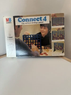 Connect 4 MB Games 1976 100% Complete Vintage Retro Boxed Family Strategy Game - Image 1 of 4