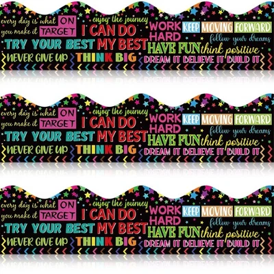 60 Pcs Inspirational Quotes Bulletin Board Border Motivational Bulletin Board... - Image 1 of 4