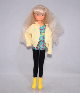 Vintage Delavennat 1987 Doll Blonde Hair Yellow Jacket Rare KD16 - Picture 1 of 15