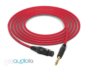 Mogami Quad 2534 Cable | Neutrik Gold XLR-F TRS | Red 300 Feet | 300 Ft. | 300' - Picture 1 of 1