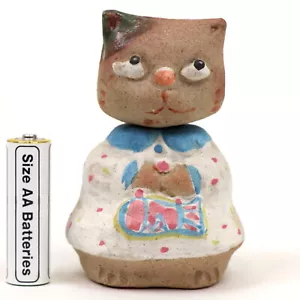 KATZE NEKO Keramik hübsch der Hals bewegt Ornament H95 mm 19015 Japan - Bild 1 von 12