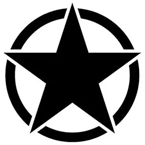 Pegatina estrella militar - calcomanía estrella del ejército - Imagen 1 de 2