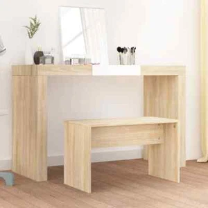 Taburete Tocador Madera Contrachapada Silla Respaldo Casa Multicolor vidaXL - Imagen 1 de 58