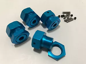 OFNA 17mm Hex / Hub Adapter Blue for Traxxas T-Maxx 2.5/3.3 - Picture 1 of 3